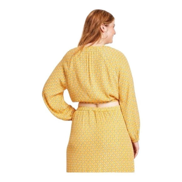 Rhode x Target Yellow Long Sleeve Crop Top Maxi Skirt Two Piece Set Size L NWT - Picture 8 of 14